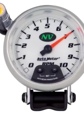 AutoMeter GAUGE; TACHOMETER; 3 3/4in.; 10K RPM; PEDESTAL W/EXT. QUICK-LITE; NV                                     - 7390 - Image 2