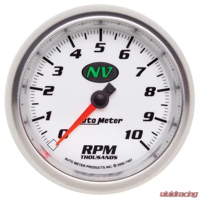 AutoMeter GAUGE; TACHOMETER; 3 3/8in.; 10K RPM; IN-DASH; NV - 7497