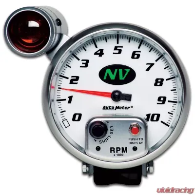 AutoMeter Gauge Tachometer 5inch 10k RPM Pedestal w/ extension Shift-Lite - 7499