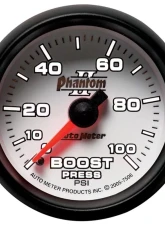 AutoMeter GAUGE; BOOST; 2 1/16in.; 100PSI; MECHANICAL; PHANTOM II                                     - 7506 - Image 2