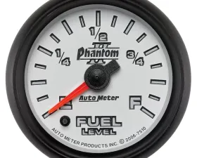 AutoMeter GAUGE; FUEL LEVEL; 2 1/16in.; 0-280O PROGRAMMABLE; PHANTOM II