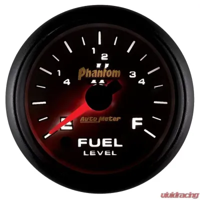 AutoMeter GAUGE; FUEL LEVEL; 2 1/16in.; 0-280O PROGRAMMABLE; PHANTOM II - 7510
