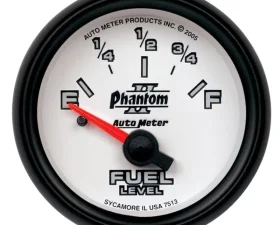 AutoMeter GAUGE; FUEL LEVEL; 2 1/16in.; 0OE TO 90OF; ELEC; PHANTOM II