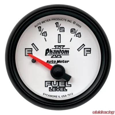 AutoMeter GAUGE; FUEL LEVEL; 2 1/16in.; 0OE TO 90OF; ELEC; PHANTOM II - 7513