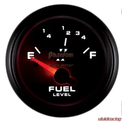 AutoMeter GAUGE; FUEL LEVEL; 2 1/16in.; 73OE TO 10OF; ELEC; PHANTOM II - 7515