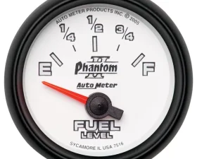 AutoMeter GAUGE; FUEL LEVEL; 2 1/16in.; 240OE TO 33OF; ELEC; PHANTOM II