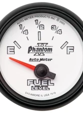 AutoMeter GAUGE; FUEL LEVEL; 2 1/16in.; 240OE TO 33OF; ELEC; PHANTOM II                                     - 7516 - Image 2