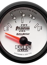 AutoMeter GAUGE; FUEL LEVEL; 2 1/16in.; 240OE TO 33OF; ELEC; PHANTOM II                                     - 7516 - Image 2