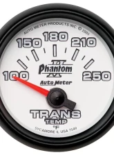 AutoMeter GAUGE; TRANSMISSION TEMP; 2 1/16in.; 100-250deg.F; ELECTRIC; PHANTOM II                                     - 7549 - Image 2