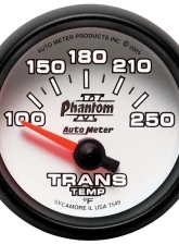 AutoMeter GAUGE; TRANSMISSION TEMP; 2 1/16in.; 100-250deg.F; ELECTRIC; PHANTOM II                                     - 7549 - Image 2