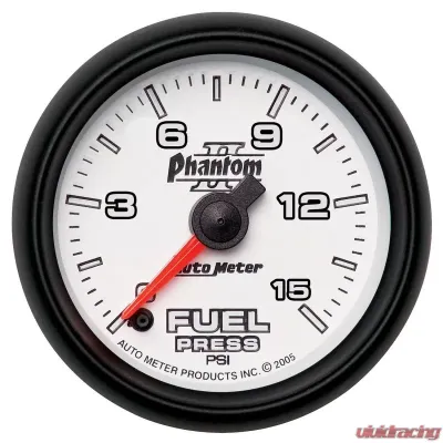 AutoMeter GAUGE; FUEL PRESSURE; 2 1/16in.; 15PSI; DIGITAL STEPPER MOTOR; PHANTOM II - 7561