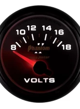 AutoMeter GAUGE; VOLTMETER; 2 1/16in.; 18V; ELECTRIC; PHANTOM II                                     - 7592 - Image 2