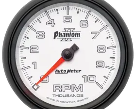 AutoMeter GAUGE; TACHOMETER; 3 3/8in.; 10K RPM; IN-DASH; PHANTOM II