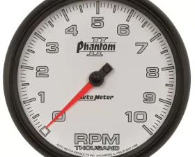 AutoMeter GAUGE; TACHOMETER; 5in.; 10K RPM; IN-DASH; PHANTOM II
