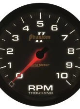 AutoMeter GAUGE; TACHOMETER; 5in.; 10K RPM; IN-DASH; PHANTOM II                                     - 7598 - Image 4