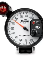AutoMeter GAUGE; TACHOMETER; 5in.; 10K RPM; PEDESTAL W/EXT. SHIFT-LITE; PHANTOM II                                     - 7599 - Image 4