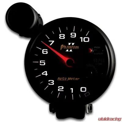 AutoMeter GAUGE; TACHOMETER; 5in.; 10K RPM; PEDESTAL W/EXT. SHIFT-LITE; PHANTOM II - 7599