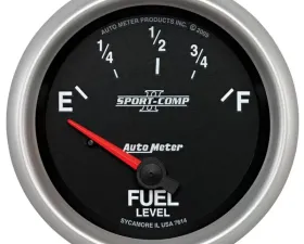AutoMeter GAUGE; FUEL LEVEL; 2 5/8in.; 0OE TO 90OF; ELEC; SPORT-COMP II