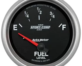 AutoMeter GAUGE; FUEL LEVEL; 2 5/8in.; 240OE TO 33OF; ELEC; SPORT-COMP II