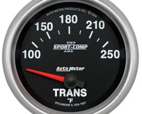 AutoMeter GAUGE; TRANSMISSION TEMP; 2 5/8in.; 100-250deg.F; ELECTRIC; SPORT-COMP II