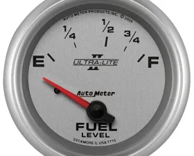 AutoMeter GAUGE; FUEL LEVEL; 2 5/8in.; 73OE TO 10OF; ELEC; ULTRA-LITE II
