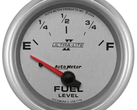 AutoMeter GAUGE; FUEL LEVEL; 2 5/8in.; 240OE TO 33OF; ELEC; ULTRA-LITE II