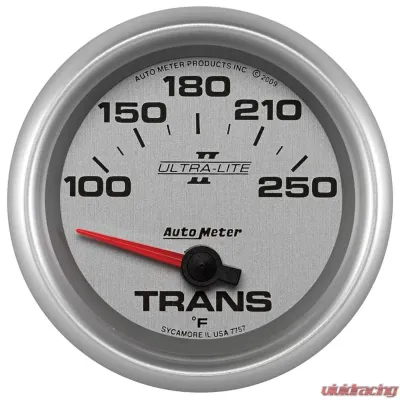 AutoMeter GAUGE; TRANSMISSION TEMP; 2 5/8in.; 100-250deg.F; ELECTRIC; ULTRA-LITE II - 7757