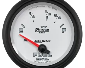 AutoMeter GAUGE; FUEL LEVEL; 2 5/8in.; 73OE TO 10OF; ELEC; PHANTOM II