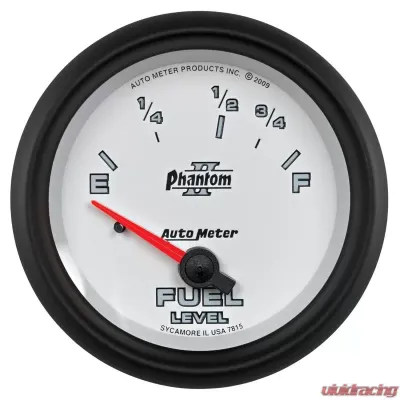 AutoMeter GAUGE; FUEL LEVEL; 2 5/8in.; 73OE TO 10OF; ELEC; PHANTOM II - 7815