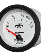 AutoMeter GAUGE; FUEL LEVEL; 2 5/8in.; 73OE TO 10OF; ELEC; PHANTOM II                                     - 7815 - Image 2