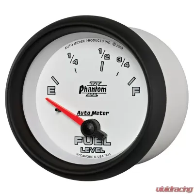 AutoMeter GAUGE; FUEL LEVEL; 2 5/8in.; 73OE TO 10OF; ELEC; PHANTOM II - 7815