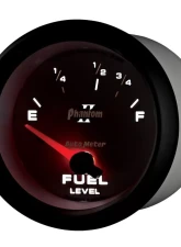 AutoMeter GAUGE; FUEL LEVEL; 2 5/8in.; 73OE TO 10OF; ELEC; PHANTOM II                                     - 7815 - Image 3