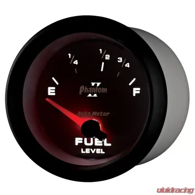 AutoMeter GAUGE; FUEL LEVEL; 2 5/8in.; 73OE TO 10OF; ELEC; PHANTOM II - 7815