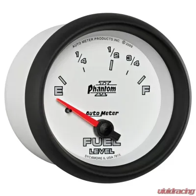 AutoMeter GAUGE; FUEL LEVEL; 2 5/8in.; 73OE TO 10OF; ELEC; PHANTOM II - 7815