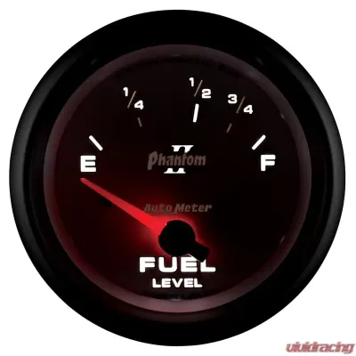 AutoMeter GAUGE; FUEL LEVEL; 2 5/8in.; 73OE TO 10OF; ELEC; PHANTOM II - 7815