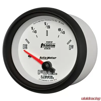 AutoMeter GAUGE; FUEL LEVEL; 2 5/8in.; 240OE TO 33OF; ELEC; PHANTOM II - 7816