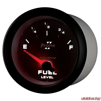 AutoMeter GAUGE; FUEL LEVEL; 2 5/8in.; 240OE TO 33OF; ELEC; PHANTOM II - 7816