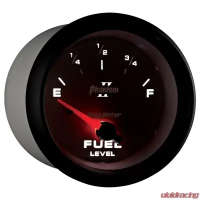AutoMeter GAUGE; FUEL LEVEL; 2 5/8in.; 240OE TO 33OF; ELEC; PHANTOM II - 7816