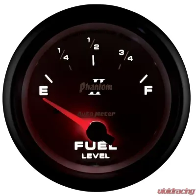 AutoMeter GAUGE; FUEL LEVEL; 2 5/8in.; 240OE TO 33OF; ELEC; PHANTOM II - 7816