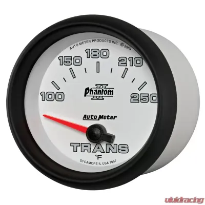 AutoMeter GAUGE; TRANSMISSION TEMP; 2 5/8in.; 100-250deg.F; ELECTRIC; PHANTOM II - 7857