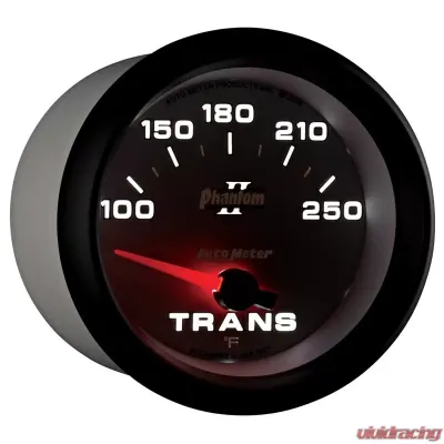 AutoMeter GAUGE; TRANSMISSION TEMP; 2 5/8in.; 100-250deg.F; ELECTRIC; PHANTOM II - 7857