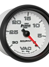 AutoMeter GAUGE; VACUUM; 2 5/8in.; 30INHG; MECHANICAL; PHANTOM II                                     - 7884 - Image 5