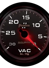 AutoMeter GAUGE; VACUUM; 2 5/8in.; 30INHG; MECHANICAL; PHANTOM II                                     - 7884 - Image 4
