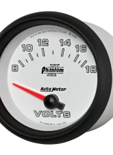 AutoMeter GAUGE; VOLTMETER; 2 5/8in.; 18V; ELECTRIC; PHANTOM II                                     - 7891 - Image 2