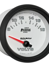 AutoMeter GAUGE; VOLTMETER; 2 5/8in.; 18V; ELECTRIC; PHANTOM II                                     - 7891 - Image 5