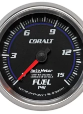 AutoMeter GAUGE; FUEL PRESSURE; 2 5/8in.; 15PSI; MECHANICAL; COBALT                                     - 7911 - Image 6