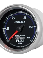 AutoMeter GAUGE; FUEL PRESSURE; 2 5/8in.; 15PSI; MECHANICAL; COBALT                                     - 7911 - Image 2