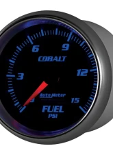 AutoMeter GAUGE; FUEL PRESSURE; 2 5/8in.; 15PSI; MECHANICAL; COBALT                                     - 7911 - Image 3