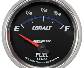 AutoMeter GAUGE; FUEL LEVEL; 2 5/8in.; 0OE TO 90OF; ELEC; COBALT