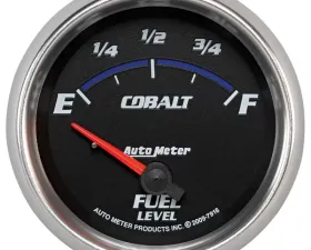 AutoMeter GAUGE; FUEL LEVEL; 2 5/8in.; 240OE TO 33OF; ELEC; COBALT
